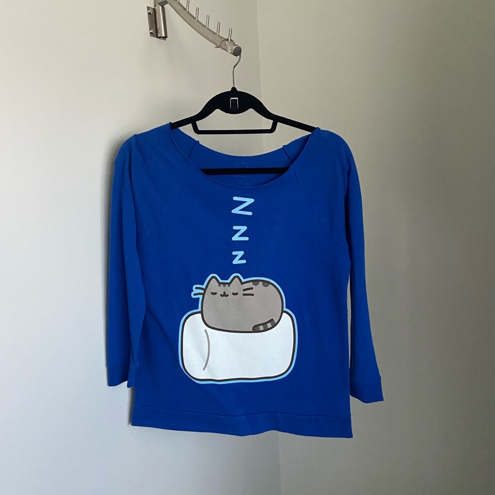 Pusheen marshmallow nap long sleeve women
